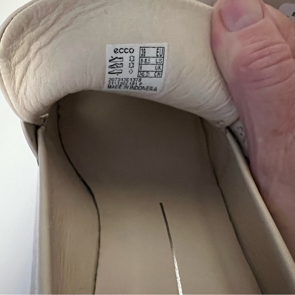 ECCO Women's Sculpted Lx 55 Block-Heeled Loafer cream size euro 39 (us 8-8,5) - Picture 13 of 14